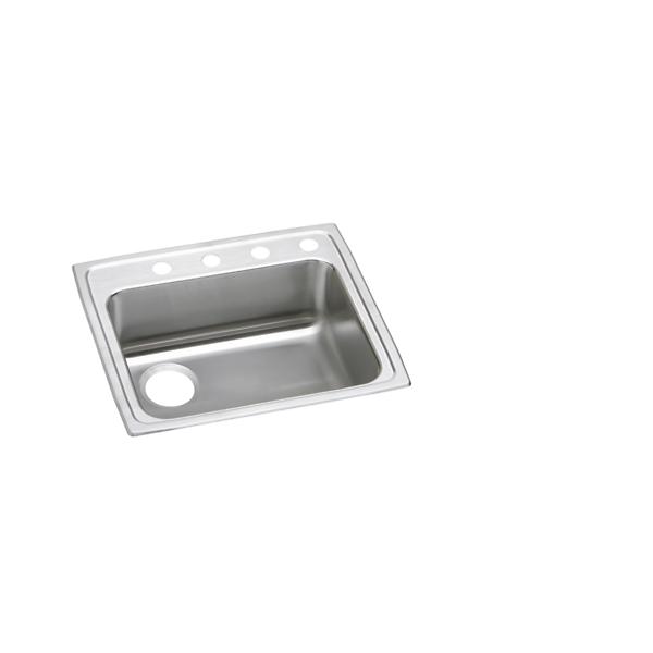 Elkay LRAD252160L1 Lustertone® Classic Stainless Steel 25" x 21-1/4" x 6" Single Bowl Drop-in ADA Sink