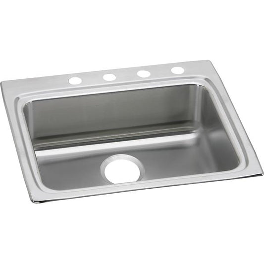 Elkay LRAD252255 Lustertone Classic Stainless Steel 25" x 22" x 5-1/2" Single Bowl Drop-in ADA Sink