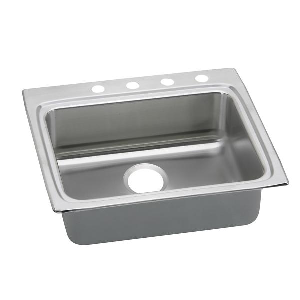 Elkay LRAD252240 Lustertone® Classic Stainless Steel 25" x 22" x 4" Single Bowl Drop-in ADA Sink