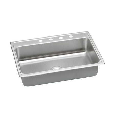Elkay LRADQ312255 Lustertone® Classic Stainless Steel 31" x 22" x 5-1/2" Single Bowl Drop-in ADA Sink with Quick-clip