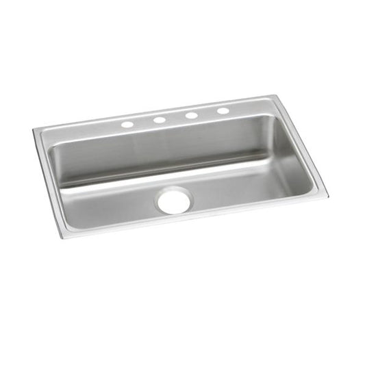 Elkay LRAD312240 Lustertone® Classic Stainless Steel 31" x 22" x 4" Single Bowl Drop-in ADA Sink