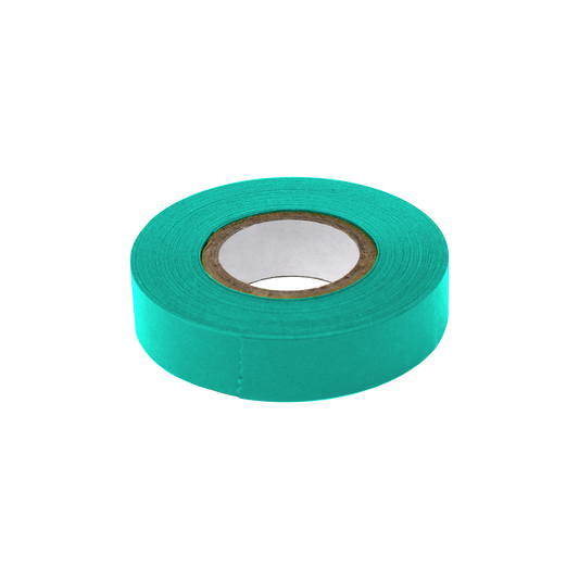 Globe Scientific LT-05X500A Labeling Tape 1/2" x 500" per Roll 6 Rolls/Box Aqua