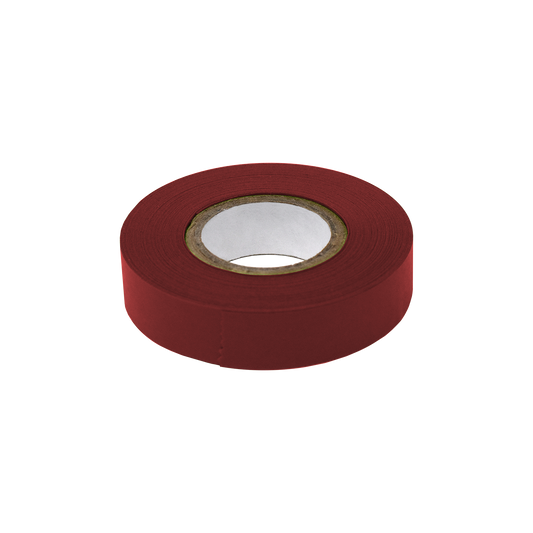 Globe Scientific LT-05X500DKR Labeling Tape 1/2" x 500" per Roll 6 Rolls/Box Dark Red