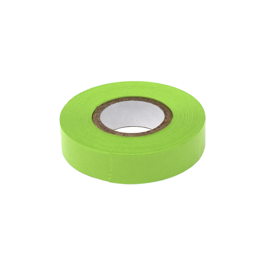 Globe Scientific LT-05X500LM Labeling Tape 1/2" x 500" per Roll 6 Rolls/Box Lime