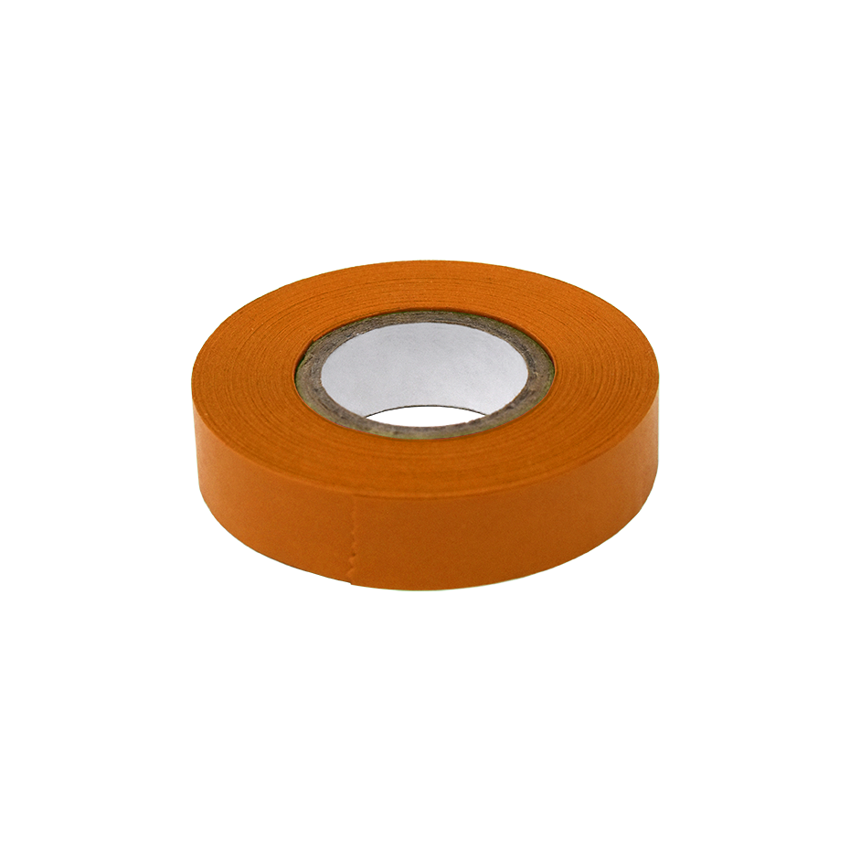 Globe Scientific LT-05X500N Labeling Tape 1/2" x 500" per Roll 6 Rolls/Box Orange