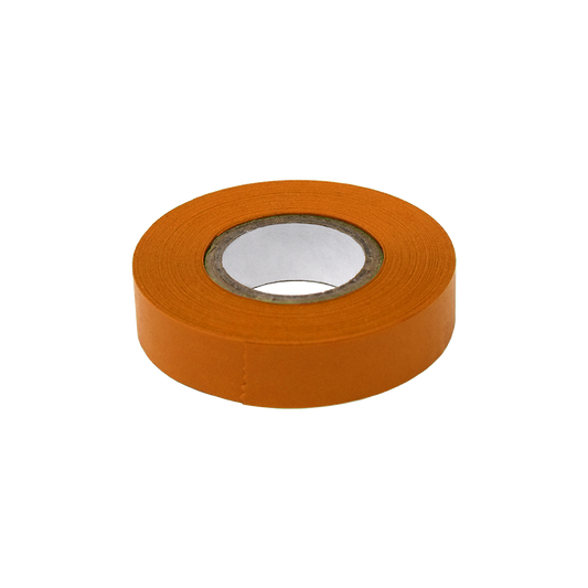 Globe Scientific LT-05X500N Labeling Tape 1/2" x 500" per Roll 6 Rolls/Box Orange