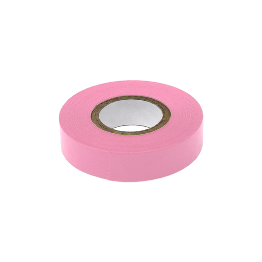 Globe Scientific LT-05X500P Labeling Tape 1/2" x 500" per Roll 6 Rolls/Box Pink
