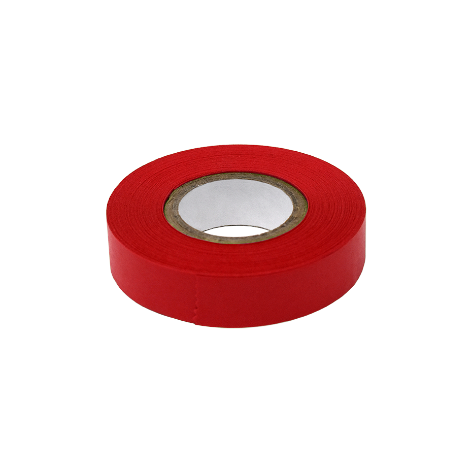 Globe Scientific LT-05X500R Labeling Tape 1/2" x 500" per Roll 6 Rolls/Box Red