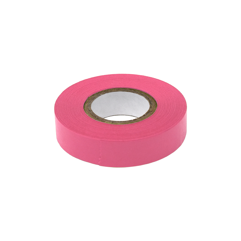 Globe Scientific LT-05X500RS Labeling Tape 1/2" x 500" per Roll 6 Rolls/Box Rose