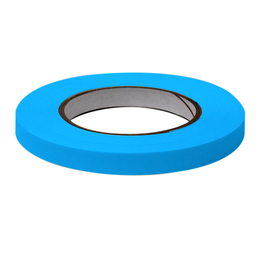 Globe Scientific LT-05X60B Labeling Tape 1/2" x 60yd per Roll 6 Rolls/Case Blue