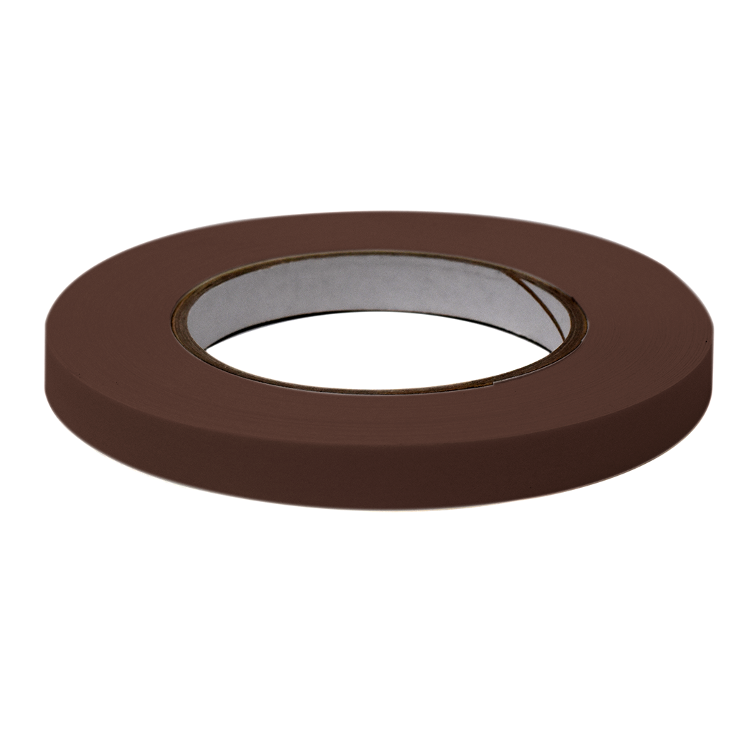 Globe Scientific LT-05X60BR Labeling Tape 1/2" x 60yd per Roll 6 Rolls/Case Brown
