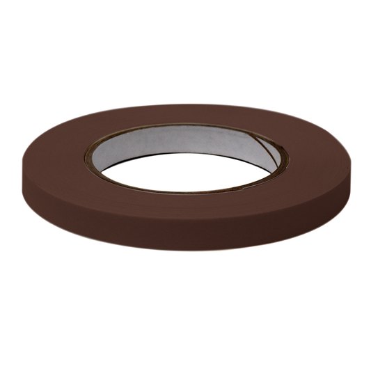 Globe Scientific LT-05X60BR Labeling Tape 1/2" x 60yd per Roll 6 Rolls/Case Brown