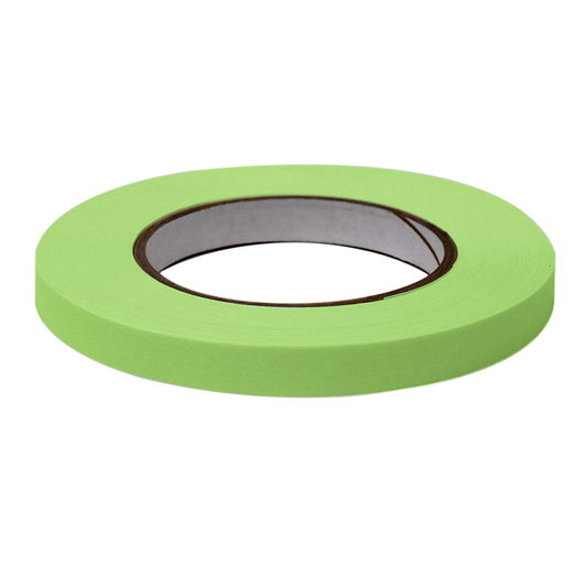 Globe Scientific LT-05X60LM Labeling Tape 1/2" x 60yd per Roll 6 Rolls/Case Lime