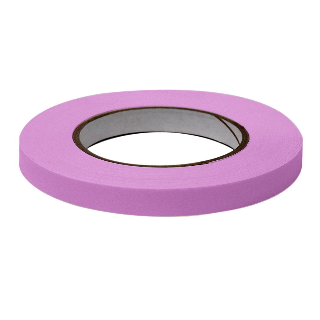 Globe Scientific LT-05X60M Labeling Tape 1/2" x 60yd per Roll 6 Rolls/Case Magenta
