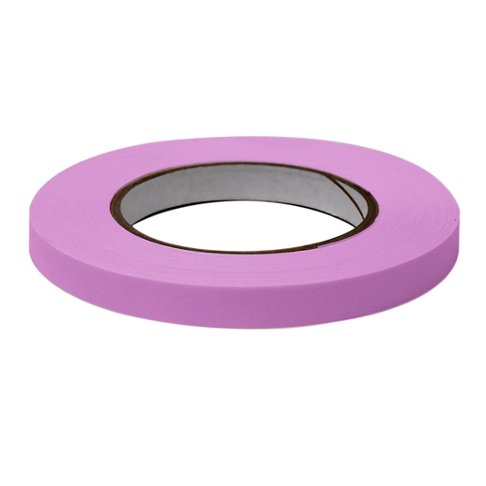 Globe Scientific LT-05X60M Labeling Tape 1/2" x 60yd per Roll 6 Rolls/Case Magenta