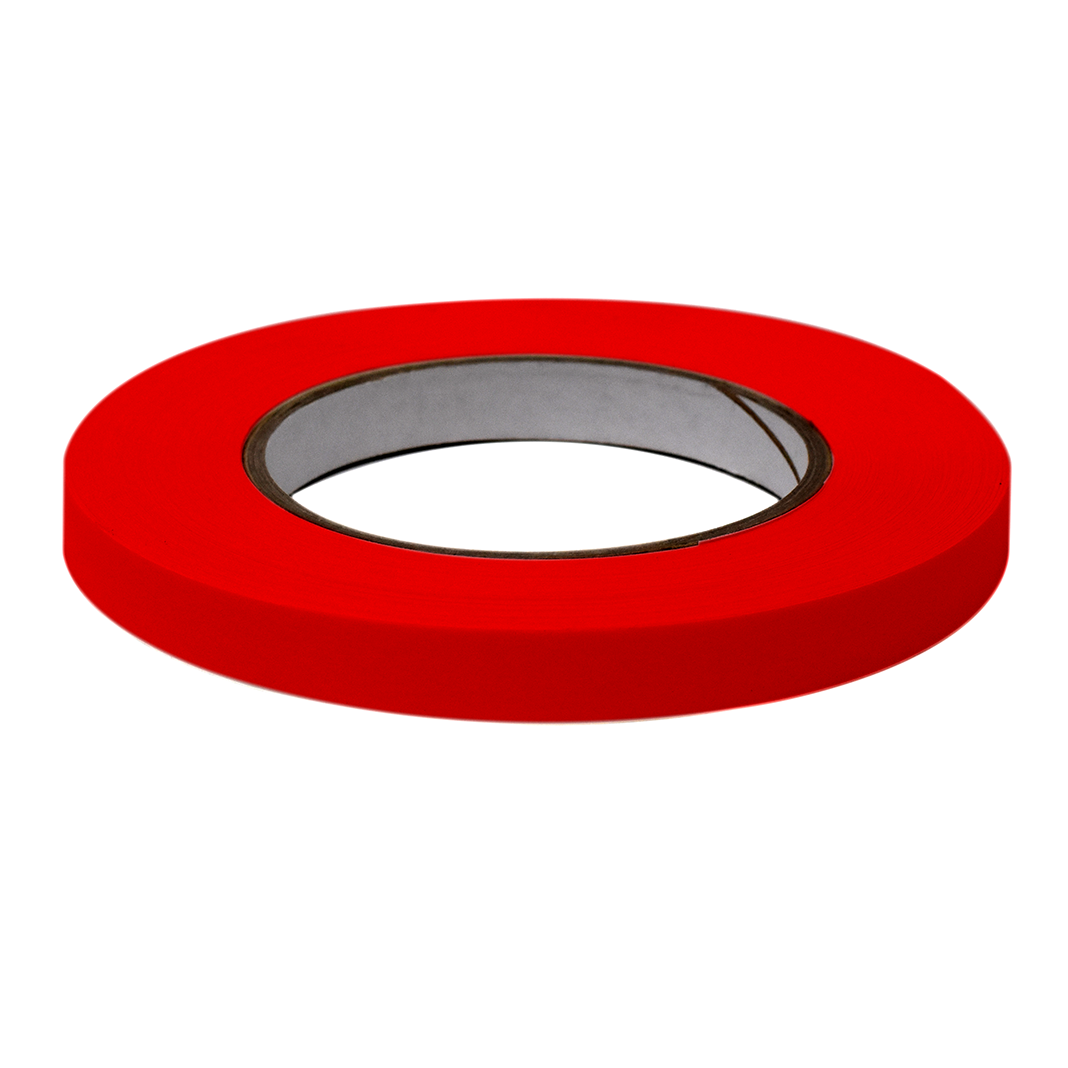 Globe Scientific LT-05X60R Labeling Tape 1/2" x 60yd per Roll 6 Rolls/Case Red