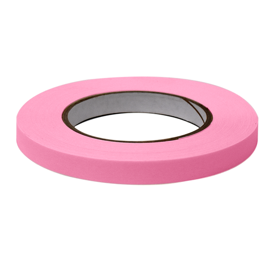 Globe Scientific LT-05X60RS Labeling Tape 1/2" x 60yd per Roll 6 Rolls/Case Rose