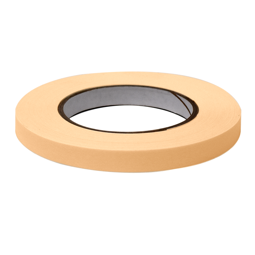Globe Scientific LT-05X60S Labeling Tape 1/2" x 60yd per Roll 6 Rolls/Case Salmon