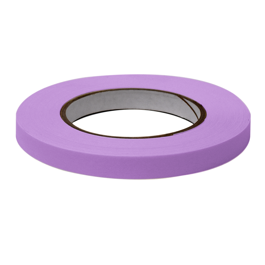 Globe Scientific LT-05X60V Labeling Tape 1/2" x 60yd per Roll 6 Rolls/Case Violet