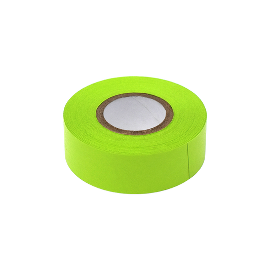 Globe Scientific LT-075X500CH Labeling Tape 3/4" x 500" per Roll 4 Rolls/Box Chartreuse