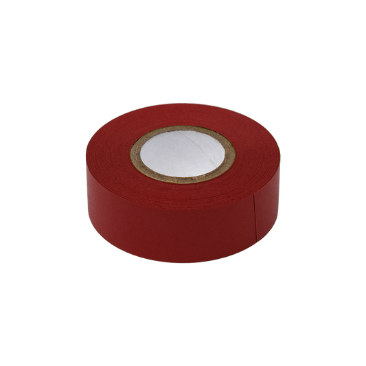 Globe Scientific LT-075X500DKR Labeling Tape 3/4" x 500" per Roll 4 Rolls/Box Dark Red