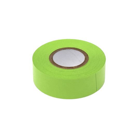 Globe Scientific LT-075X500LM Labeling Tape 3/4" x 500" per Roll 4 Rolls/Box Lime