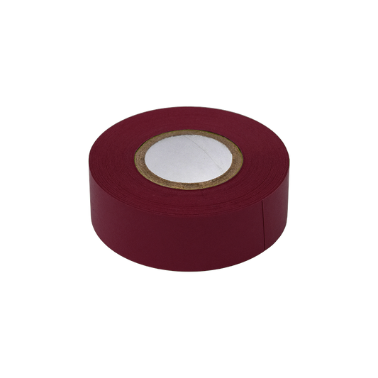 Globe Scientific LT-075X500MR Labeling Tape 3/4" x 500" per Roll 4 Rolls/Box Maroon