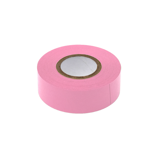 Globe Scientific LT-075X500P Labeling Tape 3/4" x 500" per Roll 4 Rolls/Box Pink