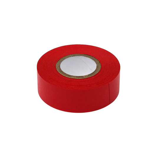 Globe Scientific LT-075X500R Labeling Tape 3/4" x 500" per Roll 4 Rolls/Box Red