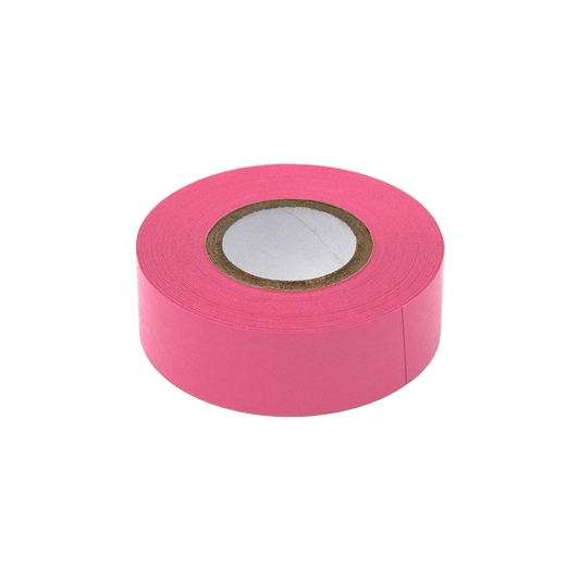 Globe Scientific LT-075X500RS Labeling Tape 3/4" x 500" per Roll 4 Rolls/Box Rose