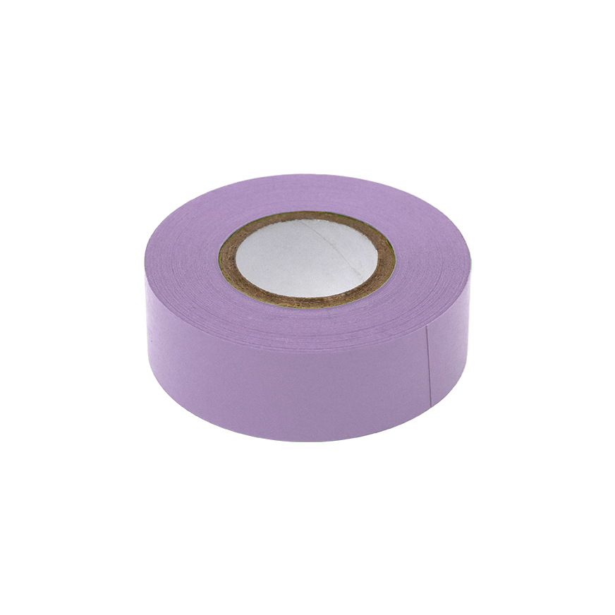 Globe Scientific LT-075X500V Labeling Tape 3/4" x 500" per Roll 4 Rolls/Box Violet