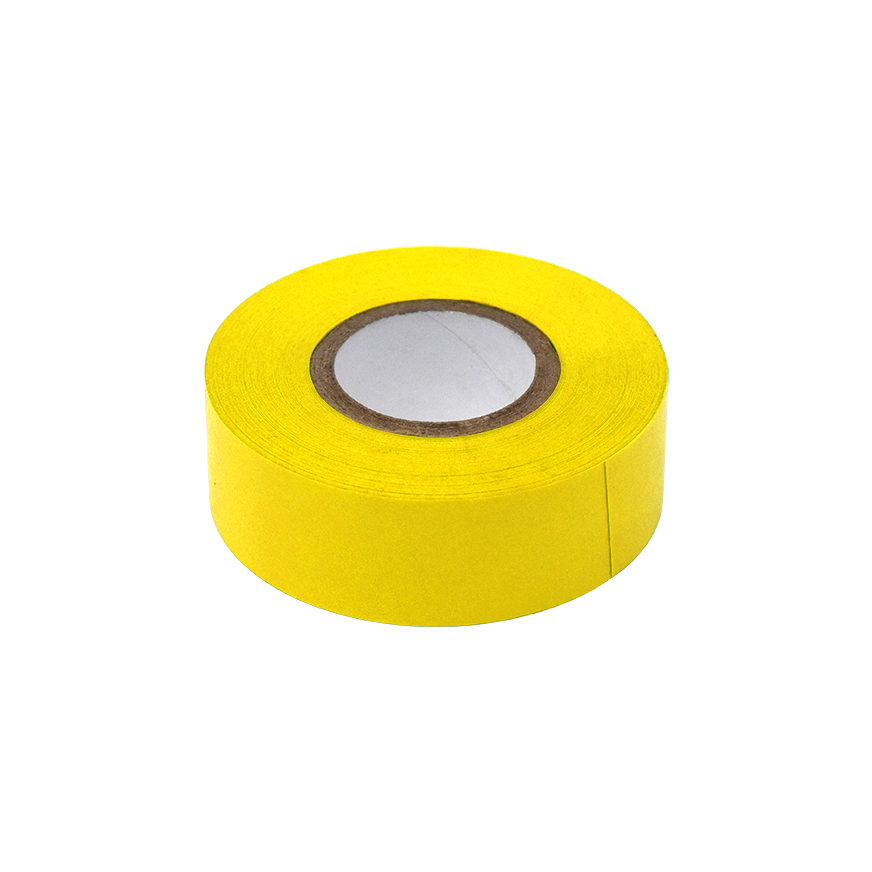 Globe Scientific LT-075X500Y Labeling Tape 3/4" x 500" per Roll 4 Rolls/Box Yellow