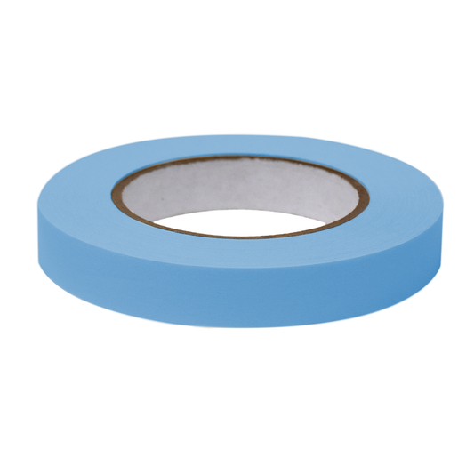 Globe Scientific LT-075X60B Labeling Tape 3/4" x 60yd per Roll 4 Rolls/Case Blue