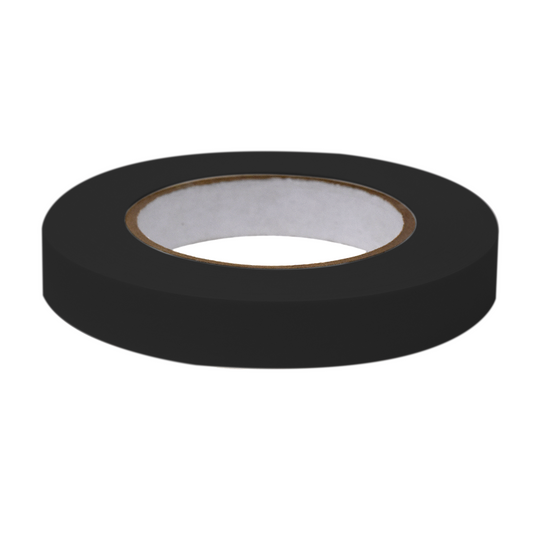 Globe Scientific LT-075X60BK Labeling Tape 3/4" x 60yd per Roll 4 Rolls/Case Black