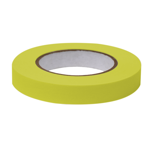 Globe Scientific LT-075X60CH Labeling Tape 3/4" x 60yd per Roll 4 Rolls/Case Chartreuse