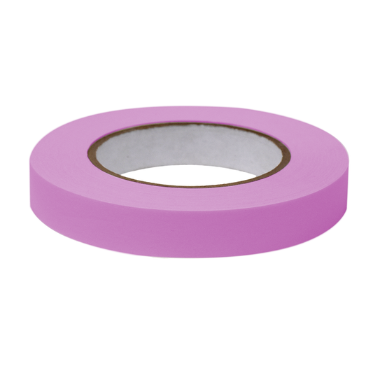 Globe Scientific LT-075X60M Labeling Tape 3/4" x 60yd per Roll 4 Rolls/Case Magenta
