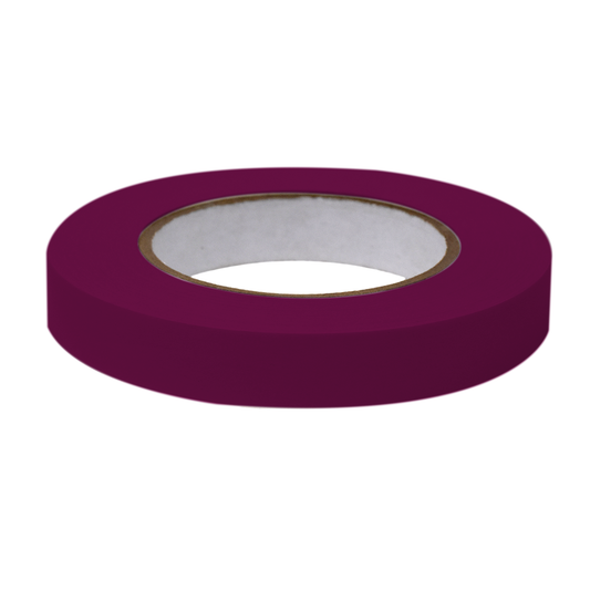 Globe Scientific LT-075X60MR Labeling Tape 3/4" x 60yd per Roll 4 Rolls/Case Maroon