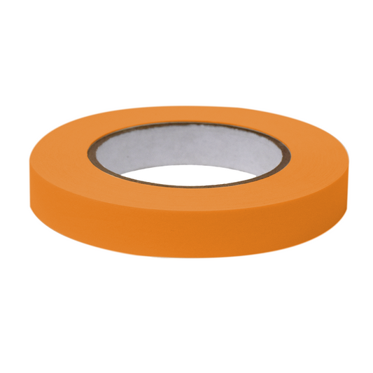 Globe Scientific LT-075X60N Labeling Tape 3/4" x 60yd per Roll 4 Rolls/Case Orange