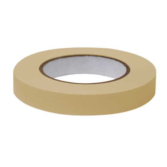 Globe Scientific LT-075X60T Labeling Tape 3/4" x 60yd per Roll 4 Rolls/Case Tan