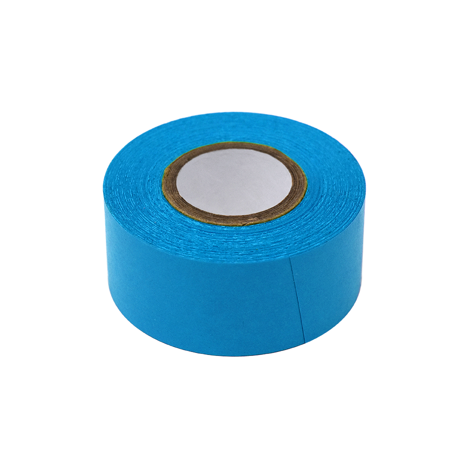Globe Scientific LT-1X500B Labeling Tape 1" x 500" per Roll 3 Rolls/Box Blue