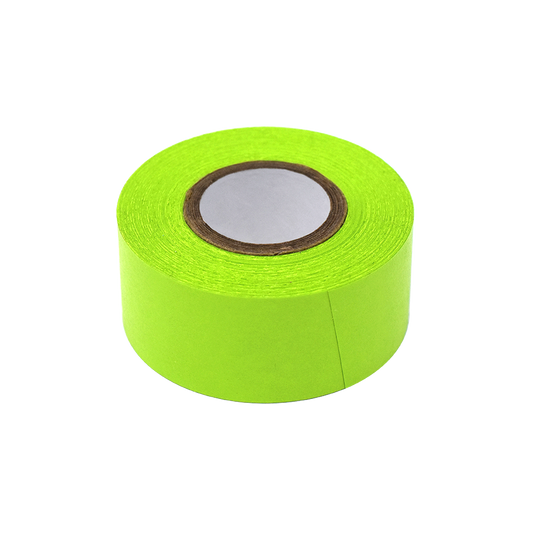 Globe Scientific LT-1X500CH Labeling Tape 1" x 500" per Roll 3 Rolls/Box Chartreuse