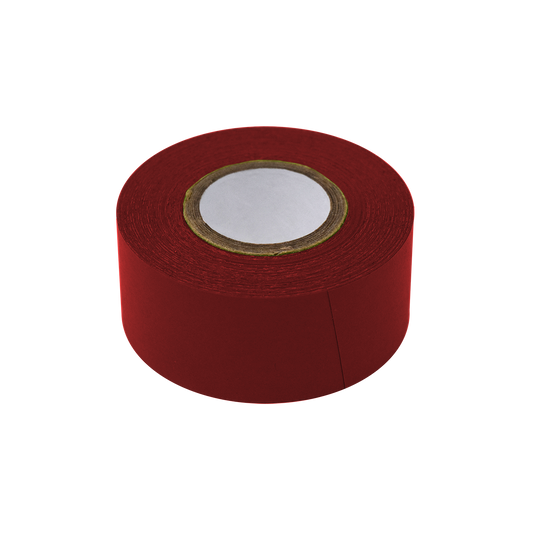 Globe Scientific LT-1X500DKR Labeling Tape 1" x 500" per Roll 3 Rolls/Box Dark Red
