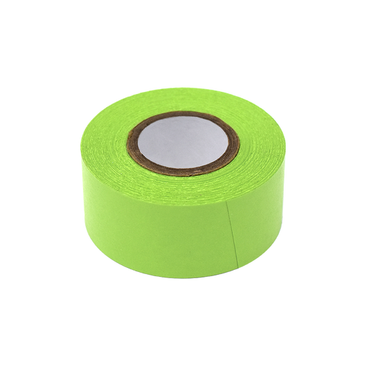 Globe Scientific LT-1X500LM Labeling Tape 1" x 500" per Roll 3 Rolls/Box Lime