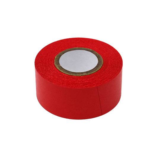 Globe Scientific LT-1X500R Labeling Tape 1" x 500" per Roll 3 Rolls/Box Red