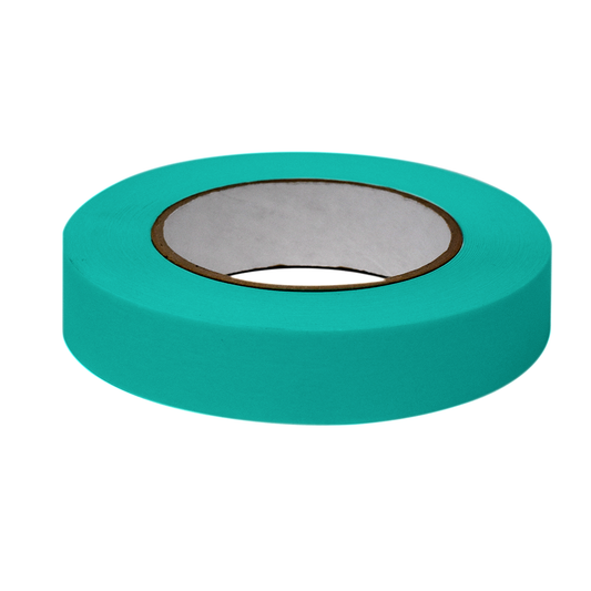Globe Scientific LT-1X60A Labeling Tape 1" x 60yd per Roll 3 Rolls/Case Aqua