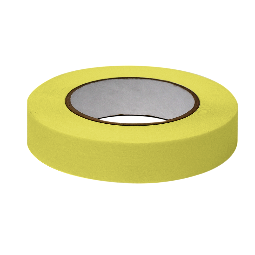 Globe Scientific LT-1X60CH Labeling Tape 1" x 60yd per Roll 3 Rolls/Case Chartreuse
