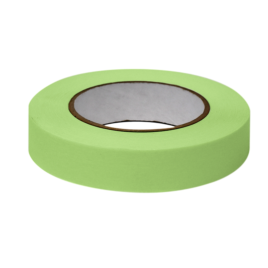 Globe Scientific LT-1X60LM Labeling Tape 1" x 60yd per Roll 3 Rolls/Case Lime