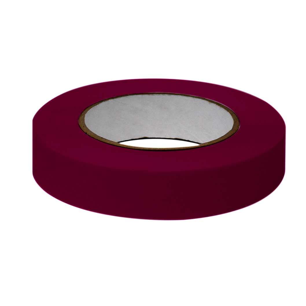 Globe Scientific LT-1X60MR Labeling Tape 1" x 60yd per Roll 3 Rolls/Case Maroon