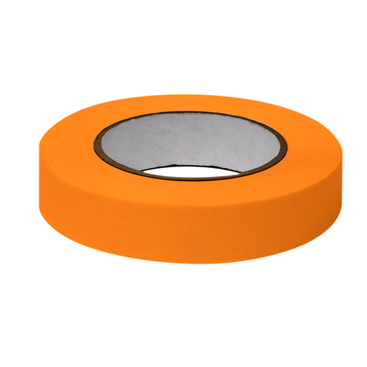 Globe Scientific LT-1X60N Labeling Tape 1" x 60yd per Roll 3 Rolls/Case Orange