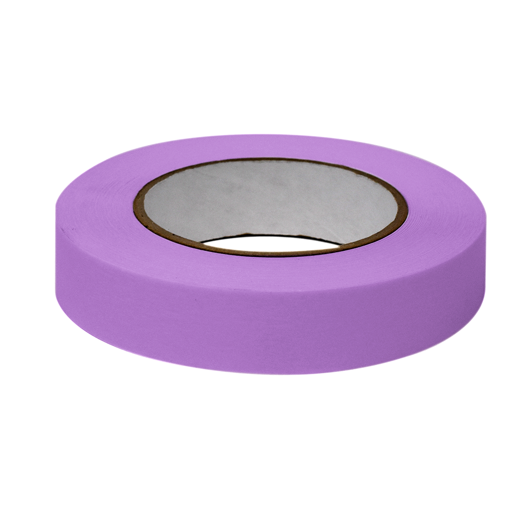 Globe Scientific LT-1X60V Labeling Tape 1" x 60yd per Roll 3 Rolls/Case Violet